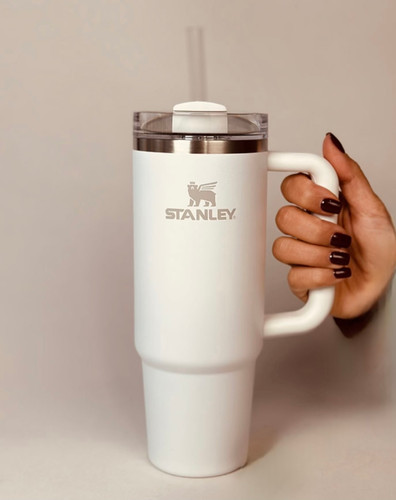 تراول ماگ استنلی ساده سفید