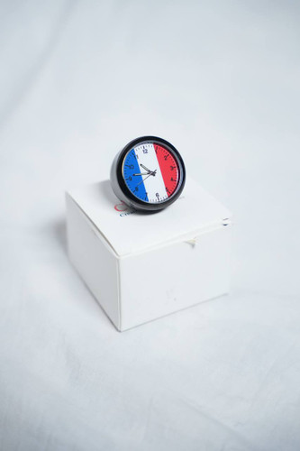 ساعت آنالوگ لاکچری رنگ پرچم فرانسه